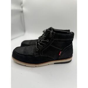 Levi's Black‎ Suede Moc Toe Ankle Boots Casual Comfort Hiking Style